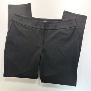LOFT Marisa Trouser Dress Pant Black Tapered Leg 10
